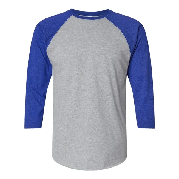 LAT Men's Baseball Fine Jersey Three-Quarter Sleeve Tee - LAT Men's Baseball Fine Jersey Three-Quarter Sleeve Tee - Image 19 of 32
