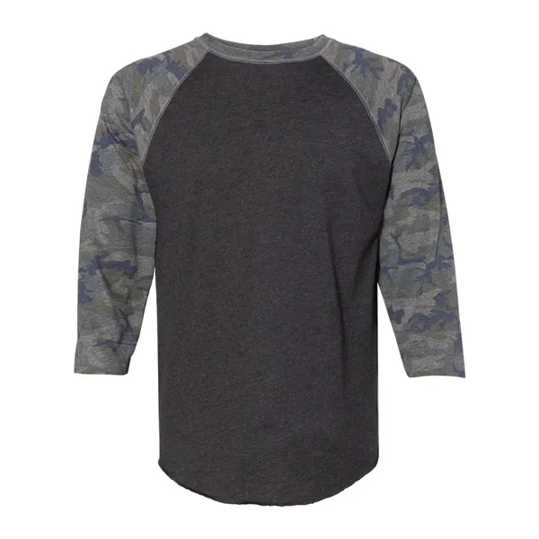 LAT Men's Baseball Fine Jersey Three-Quarter Sleeve Tee - LAT Men's Baseball Fine Jersey Three-Quarter Sleeve Tee - Image 27 of 32