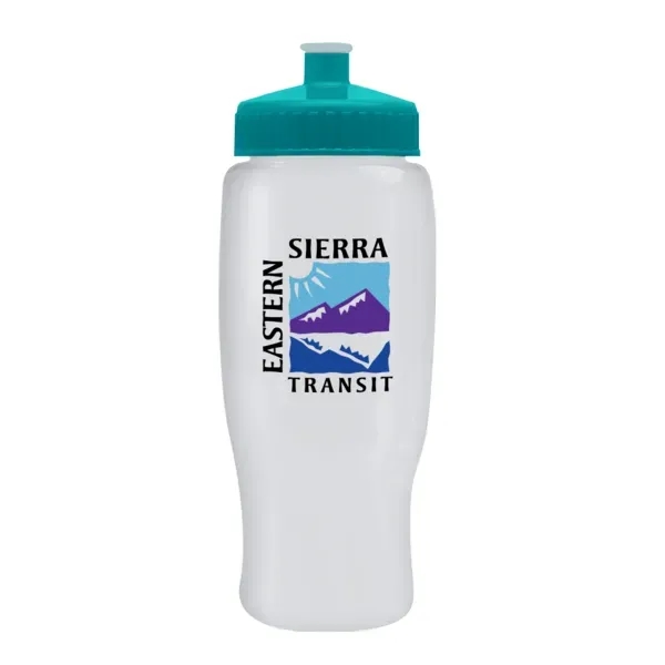 Pedal Pusher 27oz Recycled Transparent Contour Bottle w/Push - Pedal Pusher 27oz Recycled Transparent Contour Bottle w/Push - Image 3 of 125