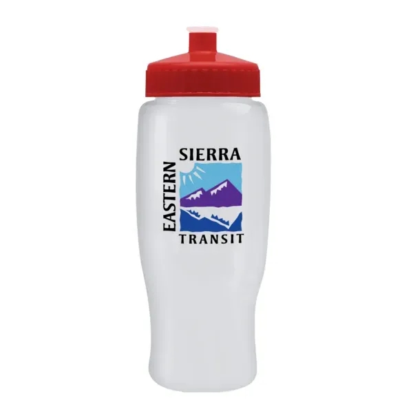 Pedal Pusher 27oz Recycled Transparent Contour Bottle w/Push - Pedal Pusher 27oz Recycled Transparent Contour Bottle w/Push - Image 4 of 125