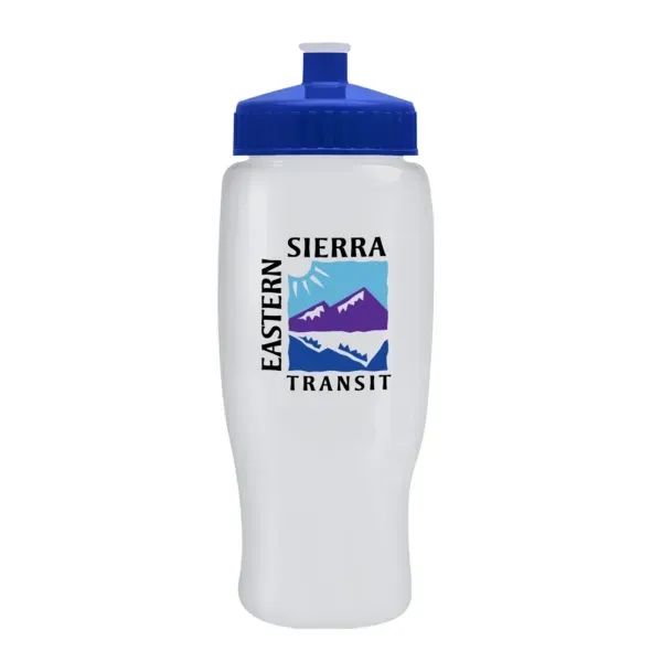 Pedal Pusher 27oz Recycled Transparent Contour Bottle w/Push - Pedal Pusher 27oz Recycled Transparent Contour Bottle w/Push - Image 5 of 125