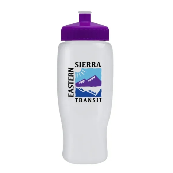 Pedal Pusher 27oz Recycled Transparent Contour Bottle w/Push - Pedal Pusher 27oz Recycled Transparent Contour Bottle w/Push - Image 6 of 125