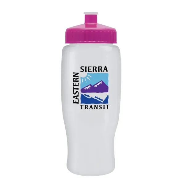 Pedal Pusher 27oz Recycled Transparent Contour Bottle w/Push - Pedal Pusher 27oz Recycled Transparent Contour Bottle w/Push - Image 7 of 125