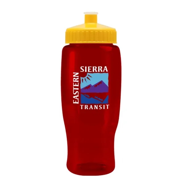 Pedal Pusher 27oz Recycled Transparent Contour Bottle w/Push - Pedal Pusher 27oz Recycled Transparent Contour Bottle w/Push - Image 15 of 125