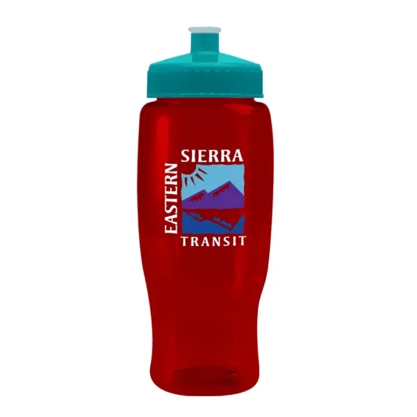 Pedal Pusher 27oz Recycled Transparent Contour Bottle w/Push - Pedal Pusher 27oz Recycled Transparent Contour Bottle w/Push - Image 17 of 125