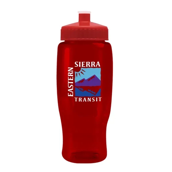 Pedal Pusher 27oz Recycled Transparent Contour Bottle w/Push - Pedal Pusher 27oz Recycled Transparent Contour Bottle w/Push - Image 18 of 125