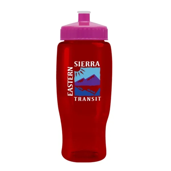 Pedal Pusher 27oz Recycled Transparent Contour Bottle w/Push - Pedal Pusher 27oz Recycled Transparent Contour Bottle w/Push - Image 21 of 125
