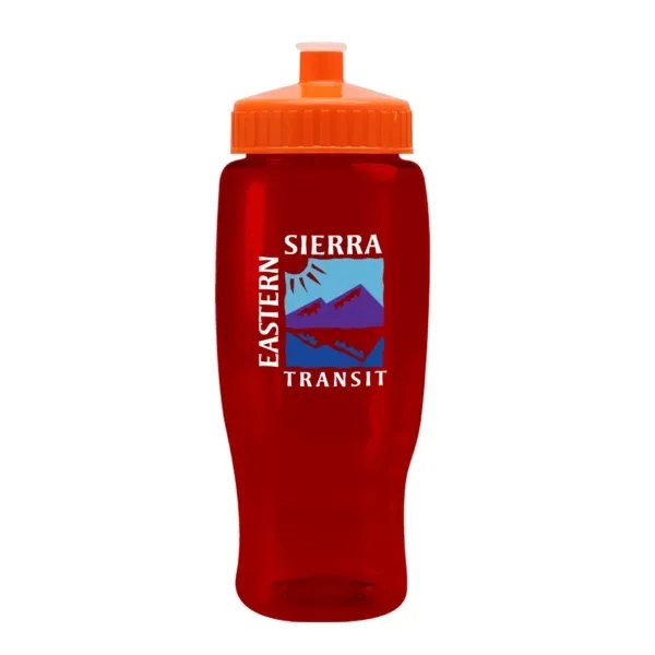 Pedal Pusher 27oz Recycled Transparent Contour Bottle w/Push - Pedal Pusher 27oz Recycled Transparent Contour Bottle w/Push - Image 22 of 125