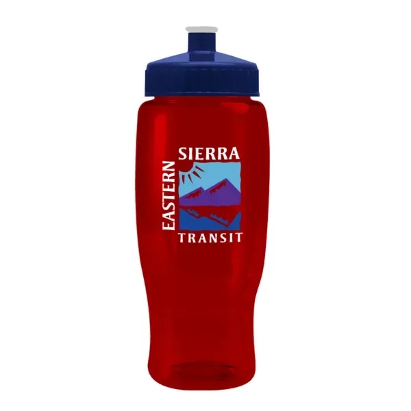 Pedal Pusher 27oz Recycled Transparent Contour Bottle w/Push - Pedal Pusher 27oz Recycled Transparent Contour Bottle w/Push - Image 23 of 125