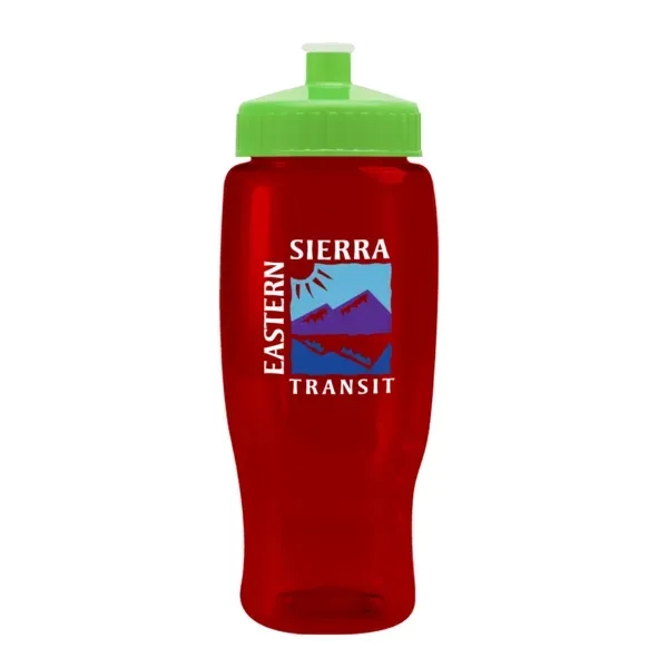 Pedal Pusher 27oz Recycled Transparent Contour Bottle w/Push - Pedal Pusher 27oz Recycled Transparent Contour Bottle w/Push - Image 24 of 125