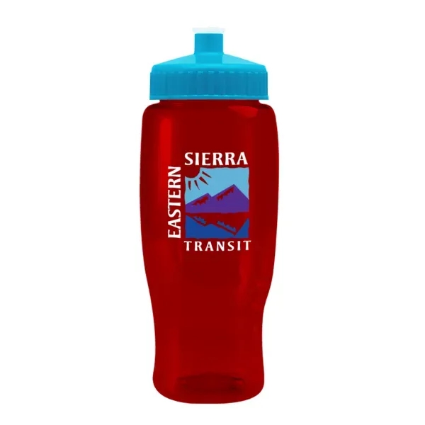 Pedal Pusher 27oz Recycled Transparent Contour Bottle w/Push - Pedal Pusher 27oz Recycled Transparent Contour Bottle w/Push - Image 27 of 125