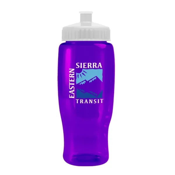 Pedal Pusher 27oz Recycled Transparent Contour Bottle w/Push - Pedal Pusher 27oz Recycled Transparent Contour Bottle w/Push - Image 30 of 125