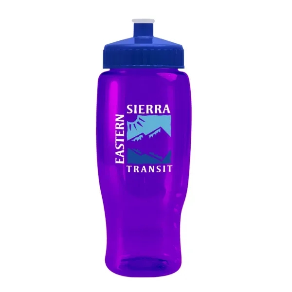 Pedal Pusher 27oz Recycled Transparent Contour Bottle w/Push - Pedal Pusher 27oz Recycled Transparent Contour Bottle w/Push - Image 33 of 125