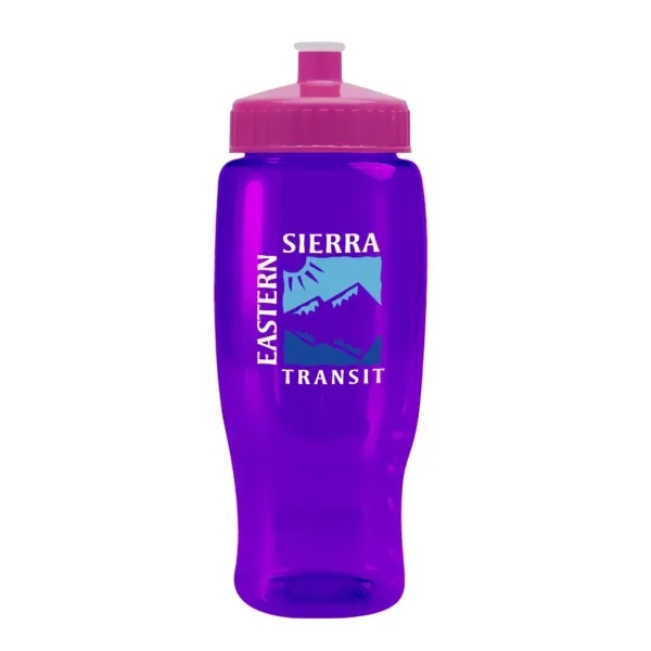 Pedal Pusher 27oz Recycled Transparent Contour Bottle w/Push - Pedal Pusher 27oz Recycled Transparent Contour Bottle w/Push - Image 35 of 125