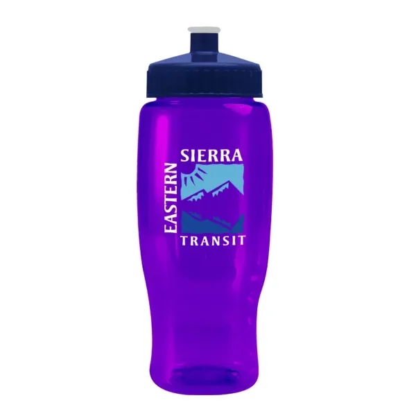 Pedal Pusher 27oz Recycled Transparent Contour Bottle w/Push - Pedal Pusher 27oz Recycled Transparent Contour Bottle w/Push - Image 37 of 125