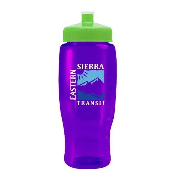 Pedal Pusher 27oz Recycled Transparent Contour Bottle w/Push - Pedal Pusher 27oz Recycled Transparent Contour Bottle w/Push - Image 38 of 125