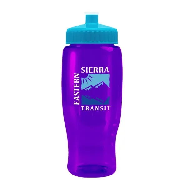 Pedal Pusher 27oz Recycled Transparent Contour Bottle w/Push - Pedal Pusher 27oz Recycled Transparent Contour Bottle w/Push - Image 41 of 125