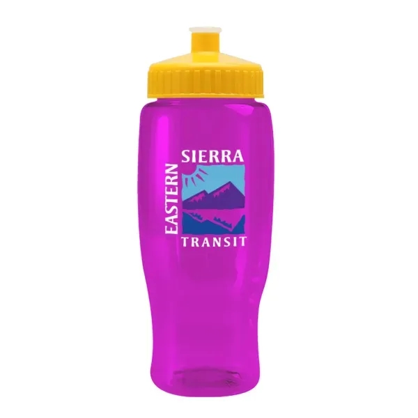 Pedal Pusher 27oz Recycled Transparent Contour Bottle w/Push - Pedal Pusher 27oz Recycled Transparent Contour Bottle w/Push - Image 43 of 125