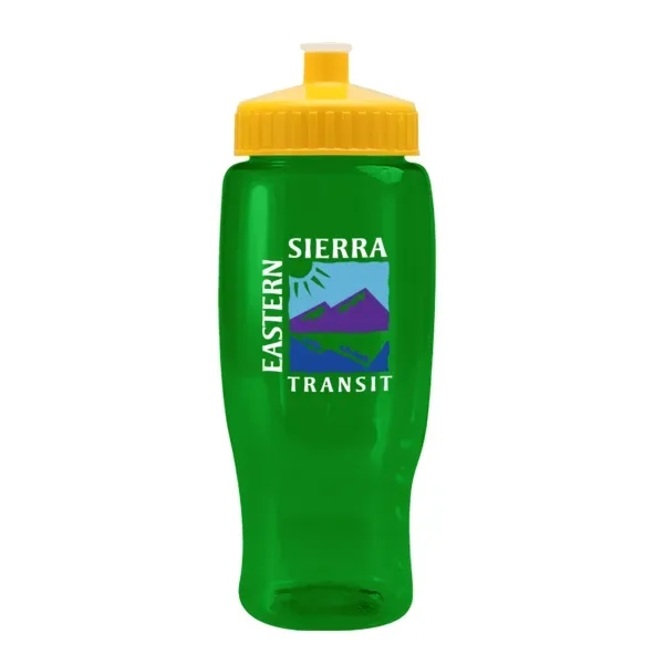 Pedal Pusher 27oz Recycled Transparent Contour Bottle w/Push - Pedal Pusher 27oz Recycled Transparent Contour Bottle w/Push - Image 57 of 125