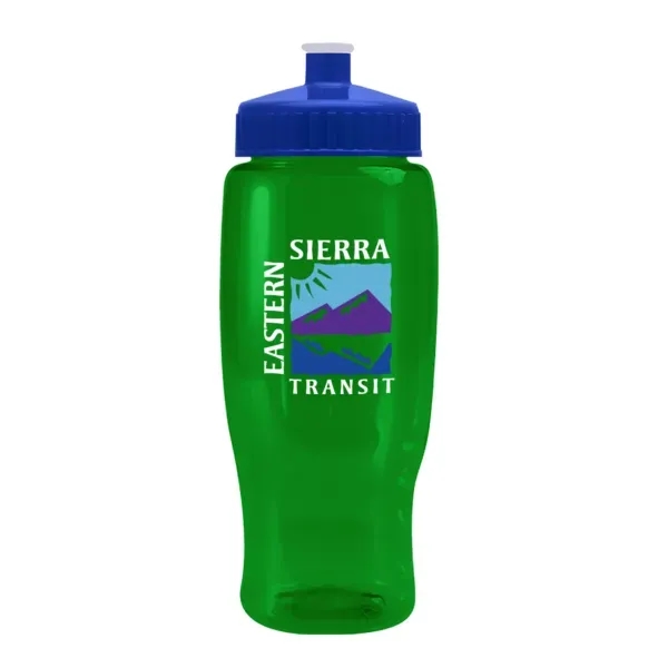 Pedal Pusher 27oz Recycled Transparent Contour Bottle w/Push - Pedal Pusher 27oz Recycled Transparent Contour Bottle w/Push - Image 61 of 125