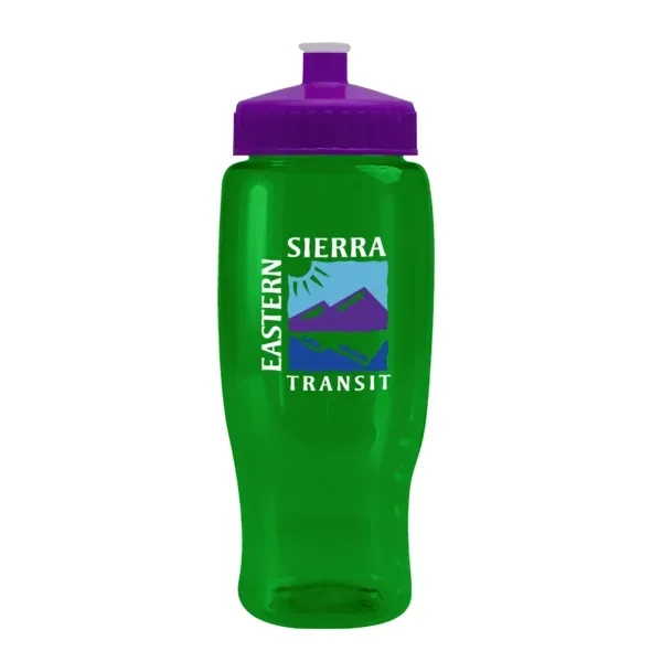 Pedal Pusher 27oz Recycled Transparent Contour Bottle w/Push - Pedal Pusher 27oz Recycled Transparent Contour Bottle w/Push - Image 62 of 125