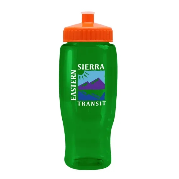 Pedal Pusher 27oz Recycled Transparent Contour Bottle w/Push - Pedal Pusher 27oz Recycled Transparent Contour Bottle w/Push - Image 64 of 125
