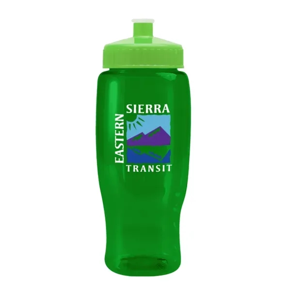 Pedal Pusher 27oz Recycled Transparent Contour Bottle w/Push - Pedal Pusher 27oz Recycled Transparent Contour Bottle w/Push - Image 66 of 125