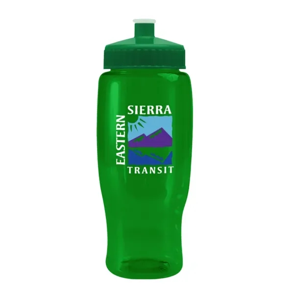 Pedal Pusher 27oz Recycled Transparent Contour Bottle w/Push - Pedal Pusher 27oz Recycled Transparent Contour Bottle w/Push - Image 68 of 125