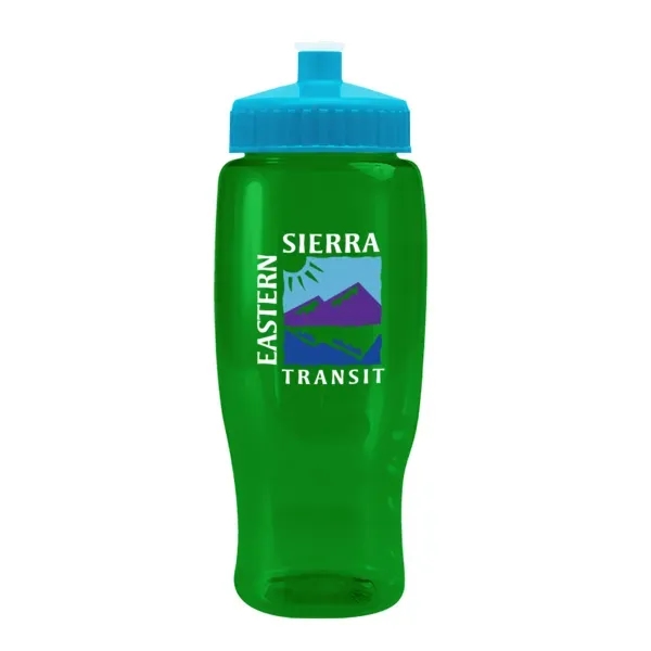 Pedal Pusher 27oz Recycled Transparent Contour Bottle w/Push - Pedal Pusher 27oz Recycled Transparent Contour Bottle w/Push - Image 69 of 125