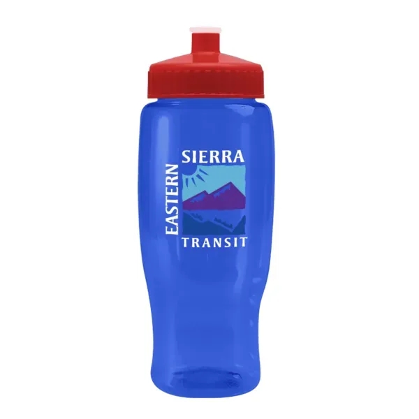 Pedal Pusher 27oz Recycled Transparent Contour Bottle w/Push - Pedal Pusher 27oz Recycled Transparent Contour Bottle w/Push - Image 73 of 125