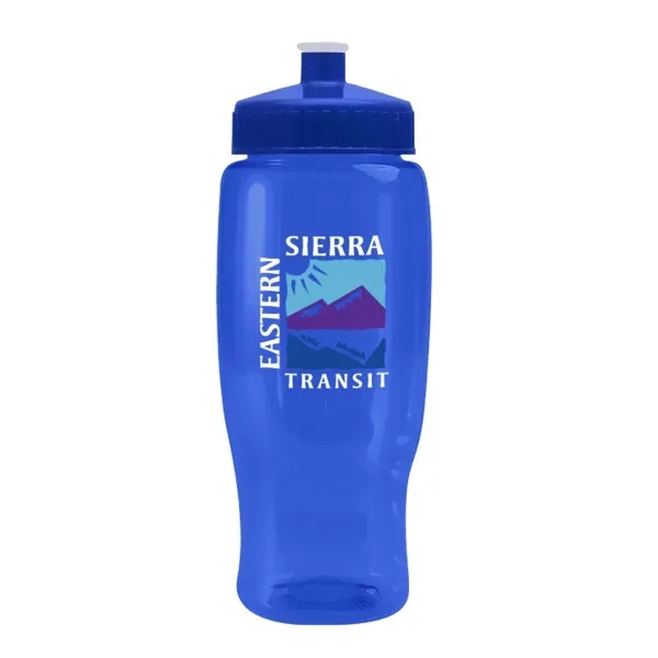Pedal Pusher 27oz Recycled Transparent Contour Bottle w/Push - Pedal Pusher 27oz Recycled Transparent Contour Bottle w/Push - Image 74 of 125
