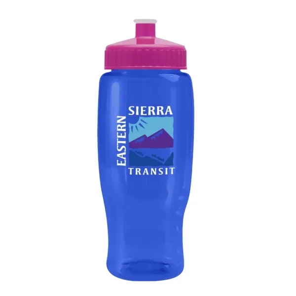 Pedal Pusher 27oz Recycled Transparent Contour Bottle w/Push - Pedal Pusher 27oz Recycled Transparent Contour Bottle w/Push - Image 76 of 125