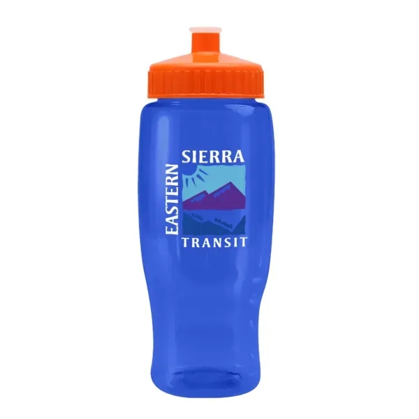 Pedal Pusher 27oz Recycled Transparent Contour Bottle w/Push - Pedal Pusher 27oz Recycled Transparent Contour Bottle w/Push - Image 77 of 125