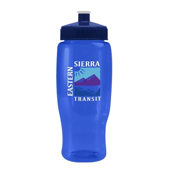 Pedal Pusher 27oz Recycled Transparent Contour Bottle w/Push - Pedal Pusher 27oz Recycled Transparent Contour Bottle w/Push - Image 78 of 125