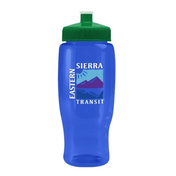 Pedal Pusher 27oz Recycled Transparent Contour Bottle w/Push - Pedal Pusher 27oz Recycled Transparent Contour Bottle w/Push - Image 81 of 125
