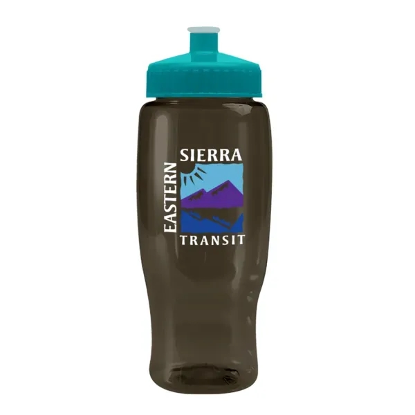 Pedal Pusher 27oz Recycled Transparent Contour Bottle w/Push - Pedal Pusher 27oz Recycled Transparent Contour Bottle w/Push - Image 86 of 125