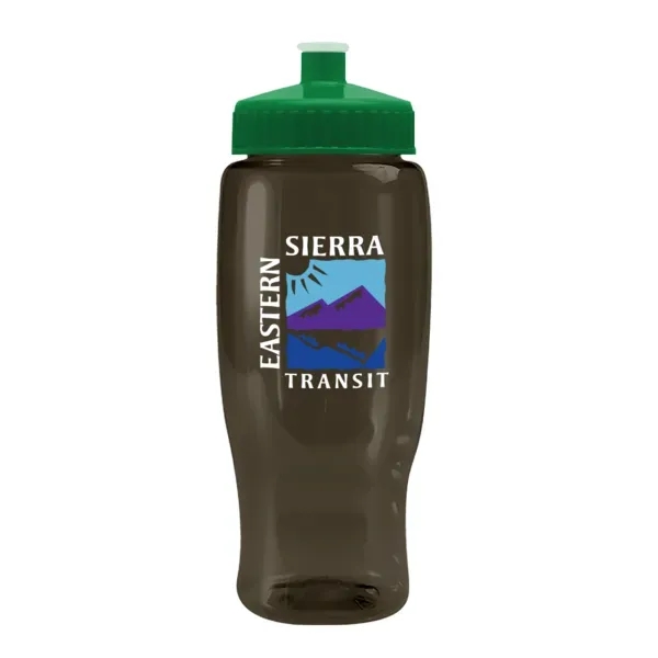 Pedal Pusher 27oz Recycled Transparent Contour Bottle w/Push - Pedal Pusher 27oz Recycled Transparent Contour Bottle w/Push - Image 95 of 125