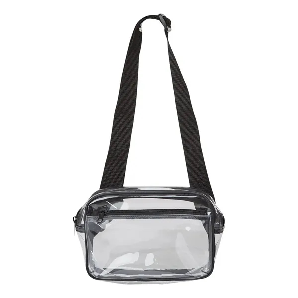 Liberty Bags Clear Stadium 2-Pocket Fanny Pack/Crossbody Bag - Liberty Bags Clear Stadium 2-Pocket Fanny Pack/Crossbody Bag - Image 1 of 2