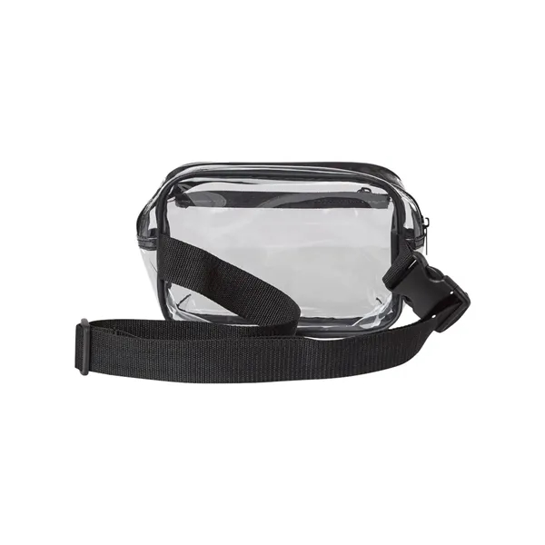 Liberty Bags Clear Stadium 2-Pocket Fanny Pack/Crossbody Bag - Liberty Bags Clear Stadium 2-Pocket Fanny Pack/Crossbody Bag - Image 2 of 2