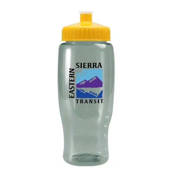 Pedal Pusher 27oz Recycled Transparent Contour Bottle w/Push - Pedal Pusher 27oz Recycled Transparent Contour Bottle w/Push - Image 98 of 125