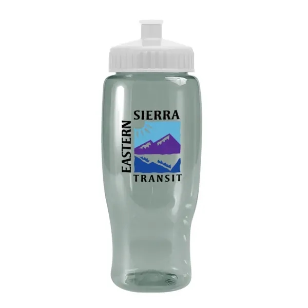 Pedal Pusher 27oz Recycled Transparent Contour Bottle w/Push - Pedal Pusher 27oz Recycled Transparent Contour Bottle w/Push - Image 99 of 125