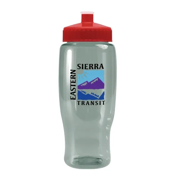 Pedal Pusher 27oz Recycled Transparent Contour Bottle w/Push - Pedal Pusher 27oz Recycled Transparent Contour Bottle w/Push - Image 101 of 125