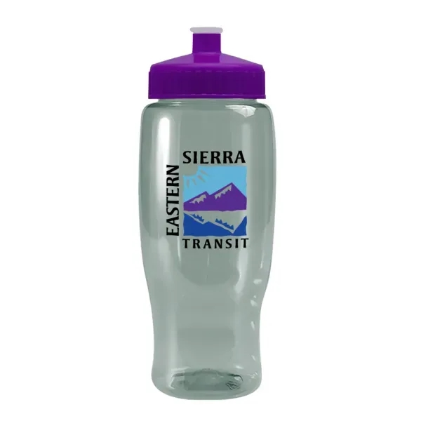 Pedal Pusher 27oz Recycled Transparent Contour Bottle w/Push - Pedal Pusher 27oz Recycled Transparent Contour Bottle w/Push - Image 103 of 125