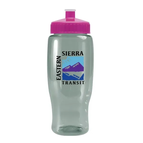 Pedal Pusher 27oz Recycled Transparent Contour Bottle w/Push - Pedal Pusher 27oz Recycled Transparent Contour Bottle w/Push - Image 104 of 125