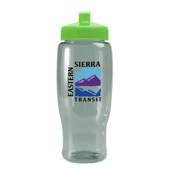 Pedal Pusher 27oz Recycled Transparent Contour Bottle w/Push - Pedal Pusher 27oz Recycled Transparent Contour Bottle w/Push - Image 107 of 125