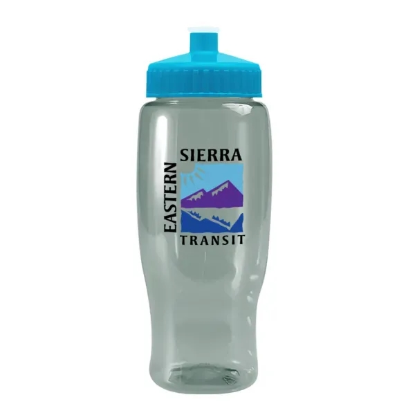 Pedal Pusher 27oz Recycled Transparent Contour Bottle w/Push - Pedal Pusher 27oz Recycled Transparent Contour Bottle w/Push - Image 110 of 125