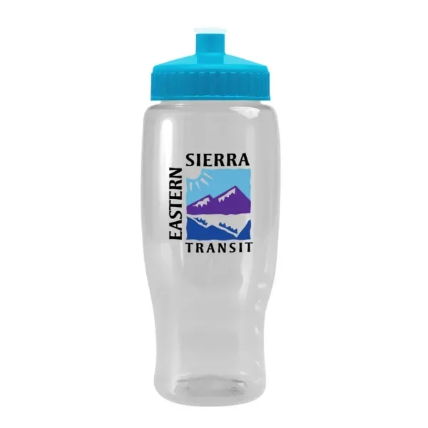 Pedal Pusher 27oz Recycled Transparent Contour Bottle w/Push - Pedal Pusher 27oz Recycled Transparent Contour Bottle w/Push - Image 113 of 125