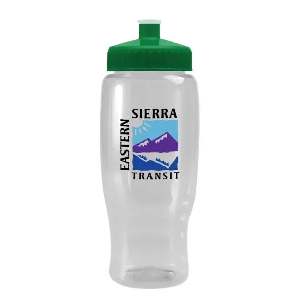 Pedal Pusher 27oz Recycled Transparent Contour Bottle w/Push - Pedal Pusher 27oz Recycled Transparent Contour Bottle w/Push - Image 114 of 125