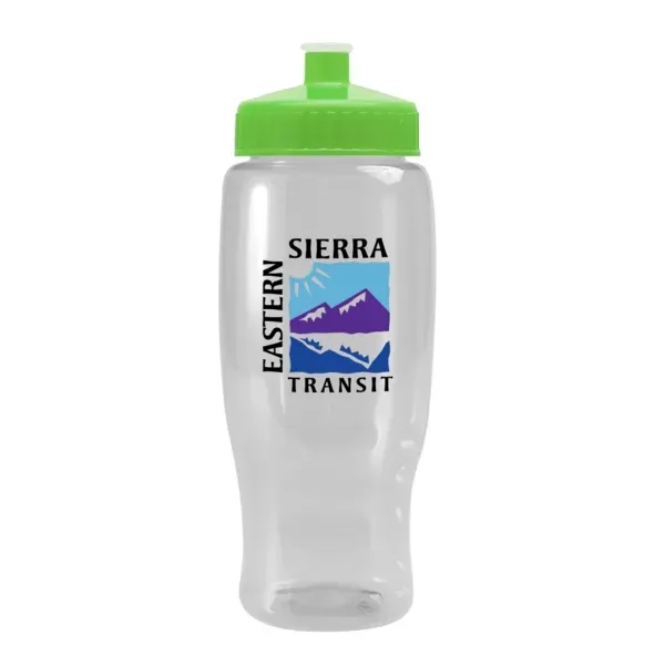 Pedal Pusher 27oz Recycled Transparent Contour Bottle w/Push - Pedal Pusher 27oz Recycled Transparent Contour Bottle w/Push - Image 116 of 125