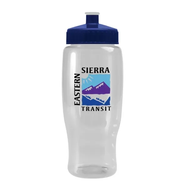 Pedal Pusher 27oz Recycled Transparent Contour Bottle w/Push - Pedal Pusher 27oz Recycled Transparent Contour Bottle w/Push - Image 117 of 125